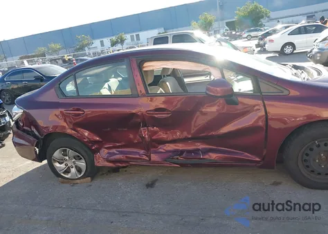 2013 Honda Civic Lx z USA, uszkodzony, nr VIN 19XFB2F51DE277997